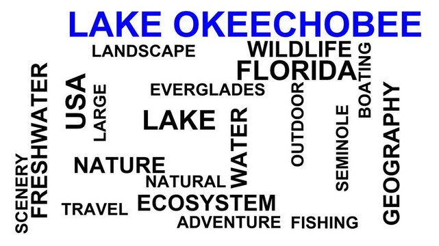 Lake Okeechobee Word Cloud
