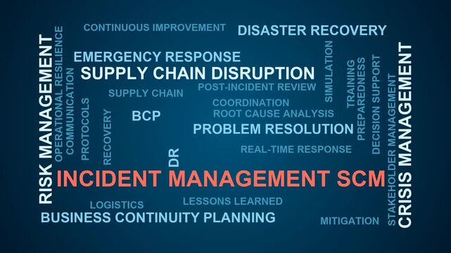 Incident Management Scm Word Cloud