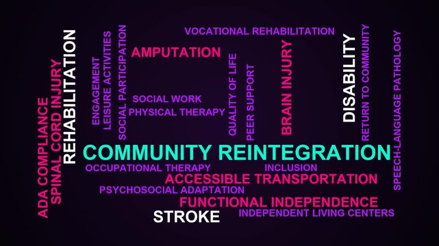 Community Reintegration Word Cloud