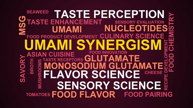 Umami Synergism Word Cloud