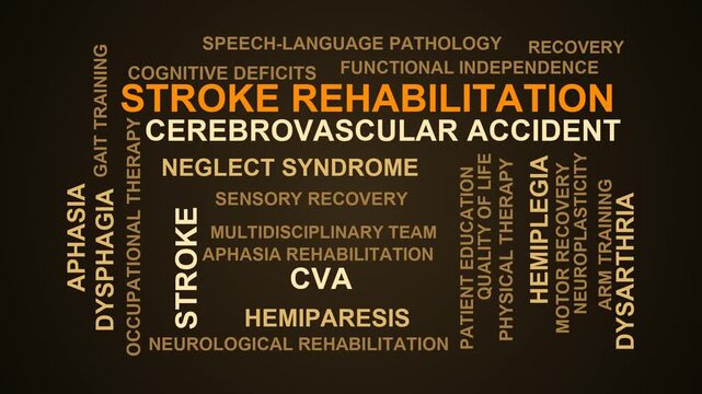 Stroke Rehabilitation Word Cloud
