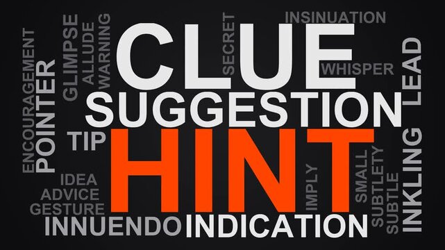 Hint Word Cloud
