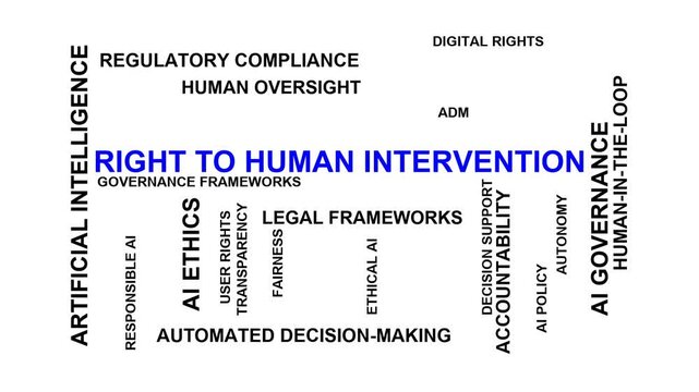 Right To Human Intervention Word Cloud