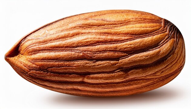 Single Brown Almond Nut Detailed Texture