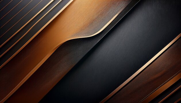 Elegant Dark Gray And Brown Background With Stripe Line Background