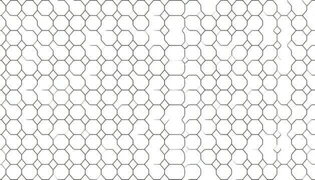 Abstract Geometric Pattern of Interconnected Octagons and Squares