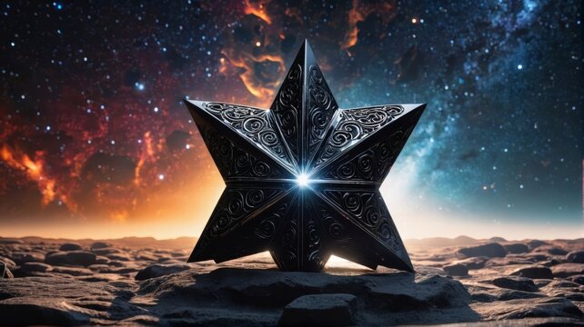 Star Shaped Object on Rocky Surface