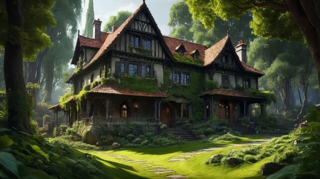 A House Nestled in the Woods