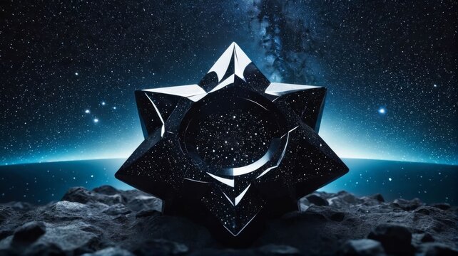Black Object on Rocky Surface
