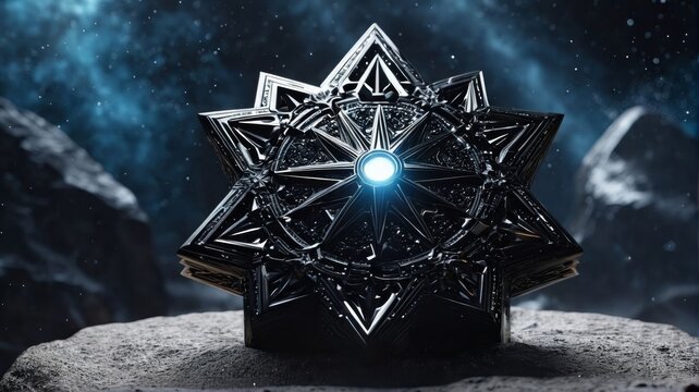 Star Shaped Object on Top of Rock