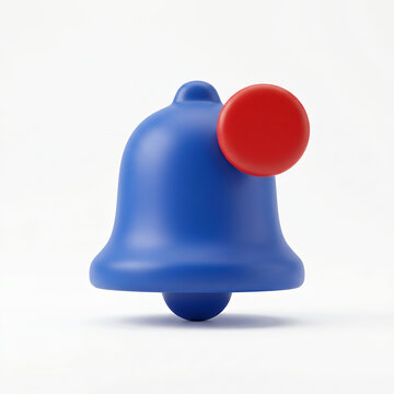 Notification bell icon with red alert