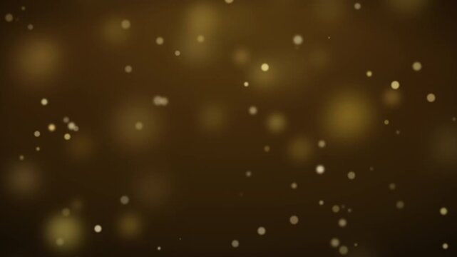 Falling Gold Bokeh Dust Snow Effect