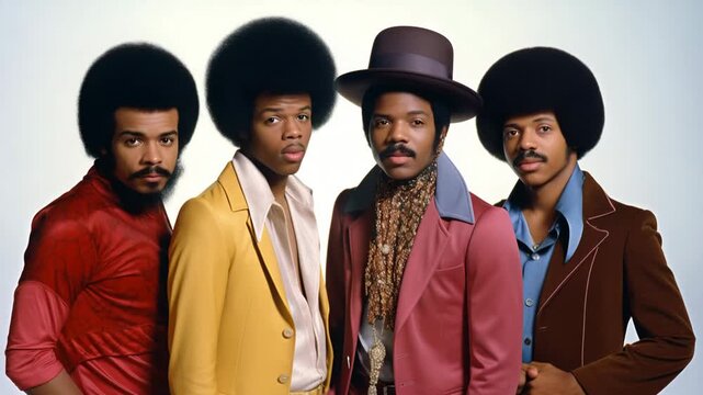 1970s funk band portrait