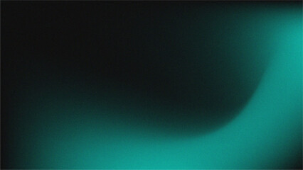 Naklejka premium Moody Dark Emerald to Black Lo-Fi Grain Gradient Background for Retro Designs