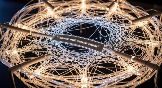 Intricate Interwoven Strands Network 81