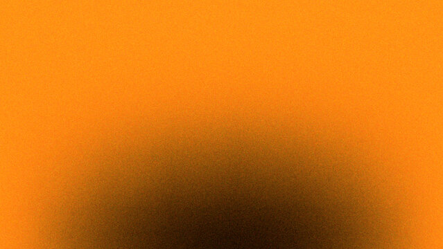 Moody Orange Sunset Backdrop with Curved Black Shadow and Film Grain Texture