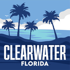 Fototapeta premium stunning ocean views in clearwater florida