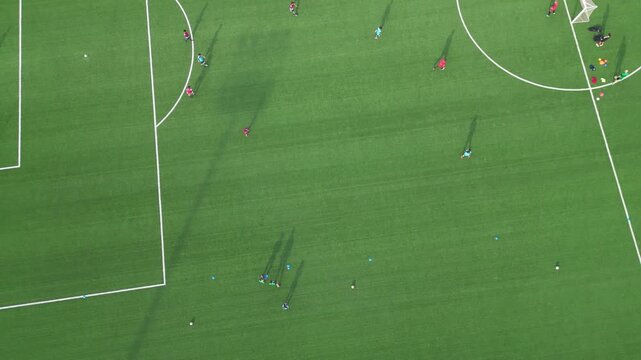campo da calcio visto dall'alto