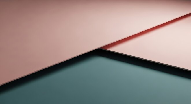 Geometric shapes intersect in a modern composition