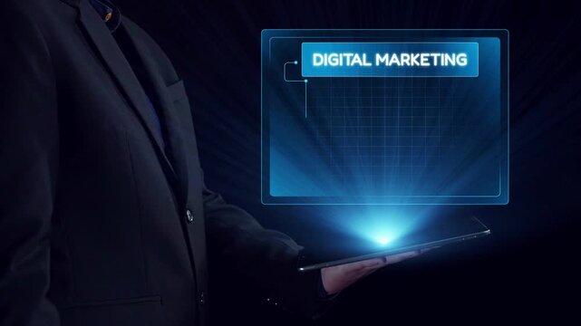 Digital marketing strategy broken down into categories: web, SEO, content, social media, and advertise. Digital tools enhance online marketing success across digital platforms. Elide