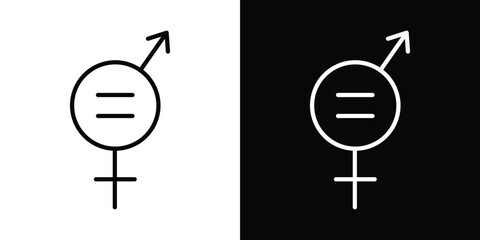 Gender equality icon © Lohan