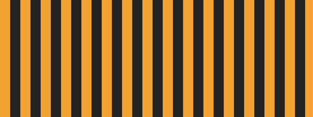 A stark and graphic pattern of vertical stripes alternates between a bold orange and a deep black, creating a visually striking and rhythmic design. © Artova LaLa