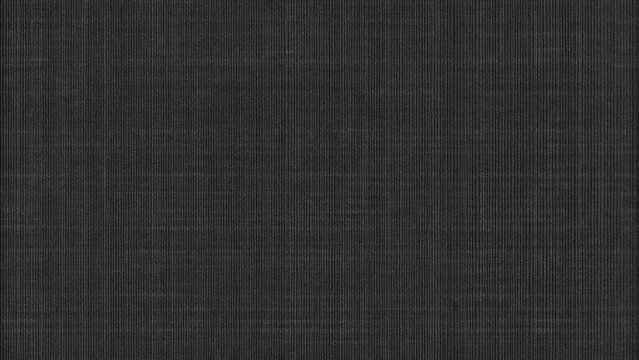 Black fabric weave seamless texture with dark canvas material, realistic textile pattern, panoramic background for design, branding and digital mockups