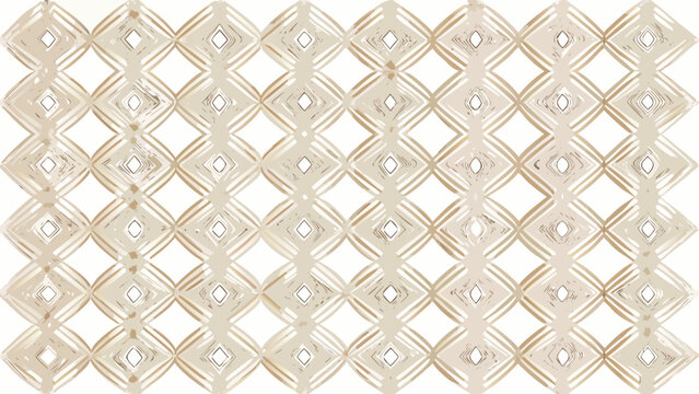 Diamond shaped tessellation pattern with light beige and white tones