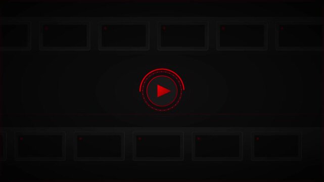 dynamic video play button media streaming visual