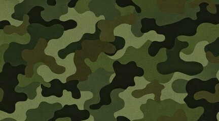 Fototapeta premium Green Camouflage Pattern Military Texture Background.