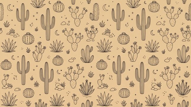 American pattern with folk art inspired motifs on vintage background american traditional colonial heritage ornament
