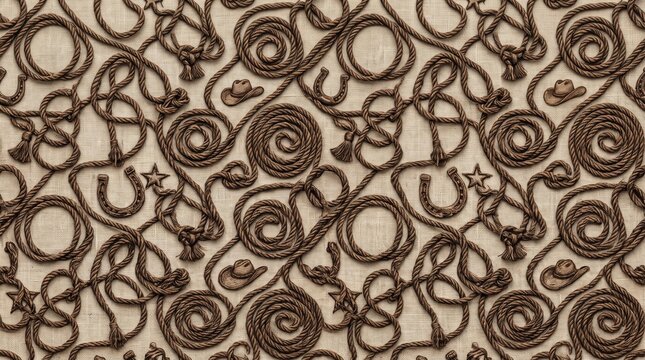 American pattern vintage western style lace with horseshoe motifs horseshoe ornament american patriotic seamless