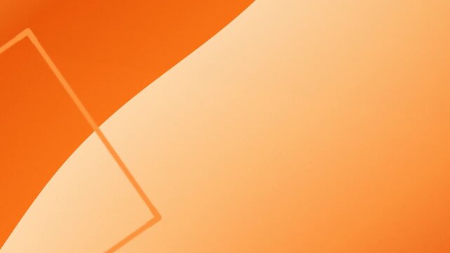 Abstract orange gradient background with curved shape