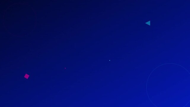 electric blue and pink mobile rotation alert graphic