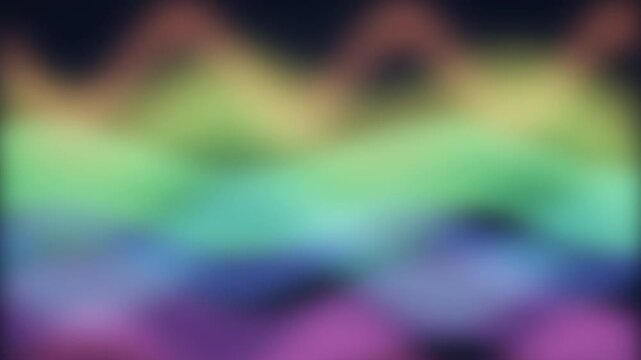 Mesmerizing Undulating Multicolored Light Leak Waves
