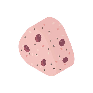 おにぎり(赤飯)のイラスト