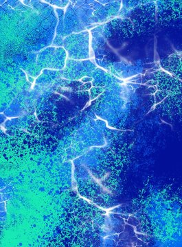Abstract Blue and Green Water Texture