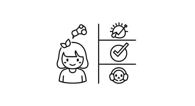 Girl tracking habits and mental wellness