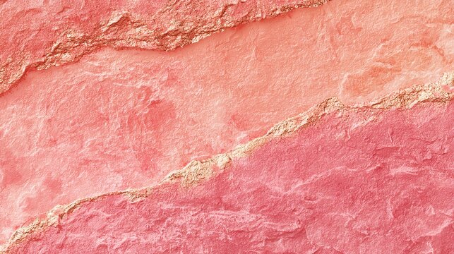 Close-up view of vibrant pink rock texture, showcasing natural geological formations and abstract patterns in earthy tones.