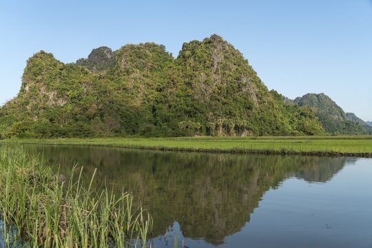 Karst mountains, near Hpa-an, Myanmar
