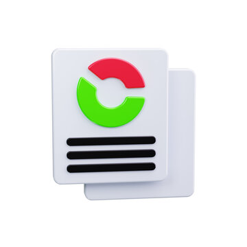 benefit summary 3d render icons