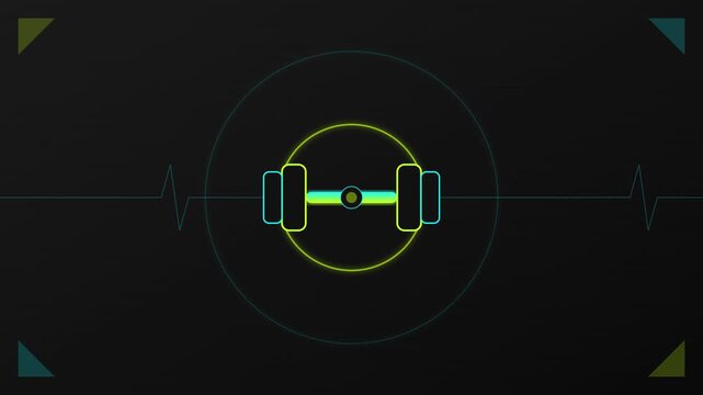 fitness health workout weight lifting motion animation