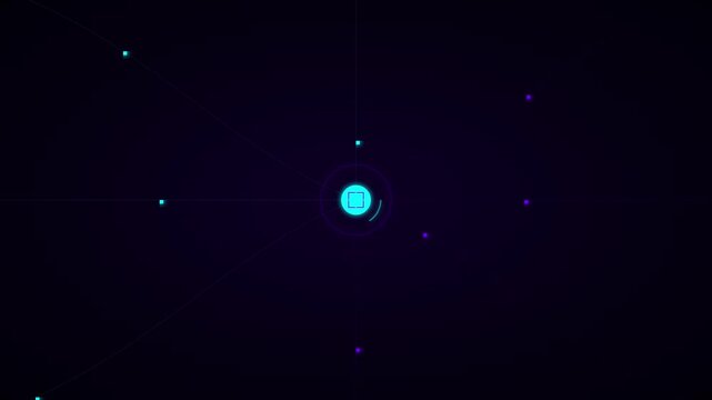 floating data packets stream motion graphic background