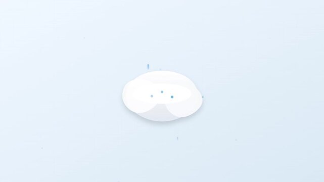 Floating Isomorphic Cloud Computing Animation Vector Style