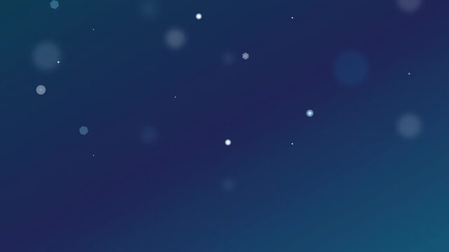 frozen ice blue bokeh vector motion graphic