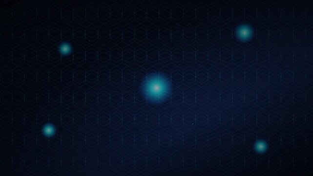 futuristic shield shining vector hex background loop