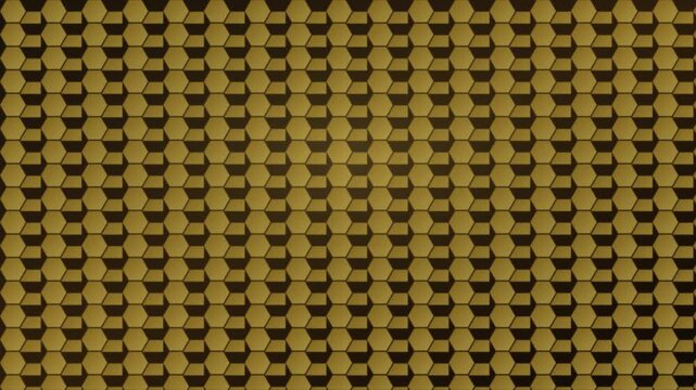 geometric hexagon gold honeycomb pattern motion graphic