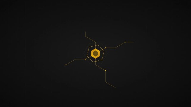 geometric hexagon honeycomb hive abstract background animation