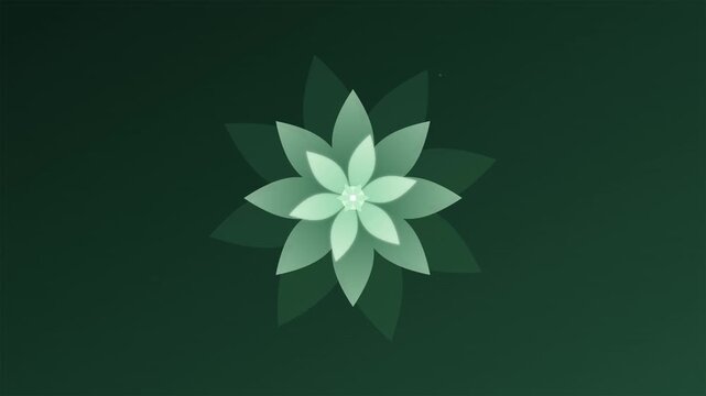 Geometric Lotus Mandala Durga Puja Festival Motion Graphic