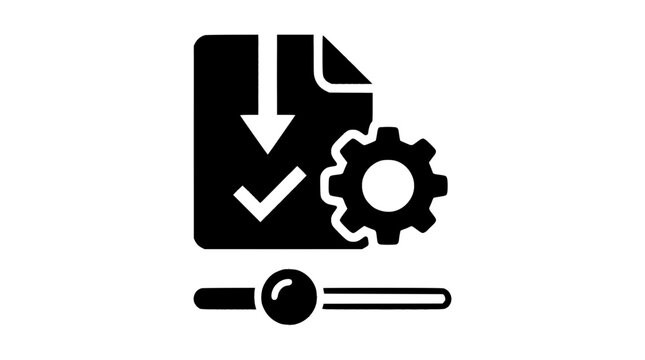 Document configuration download success and setting control icon